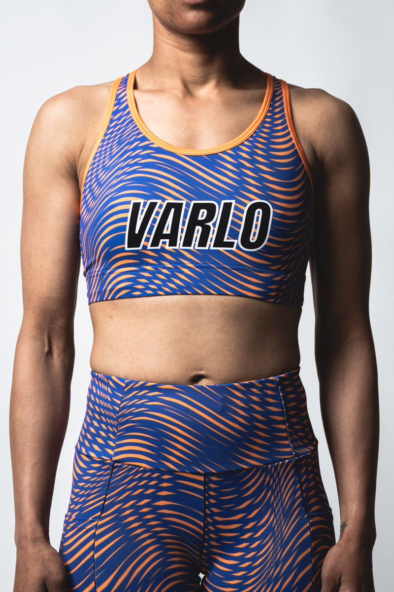 SOHO Women's High Neck Technical Sports Bra (Shell Blue) – Varlo Sports