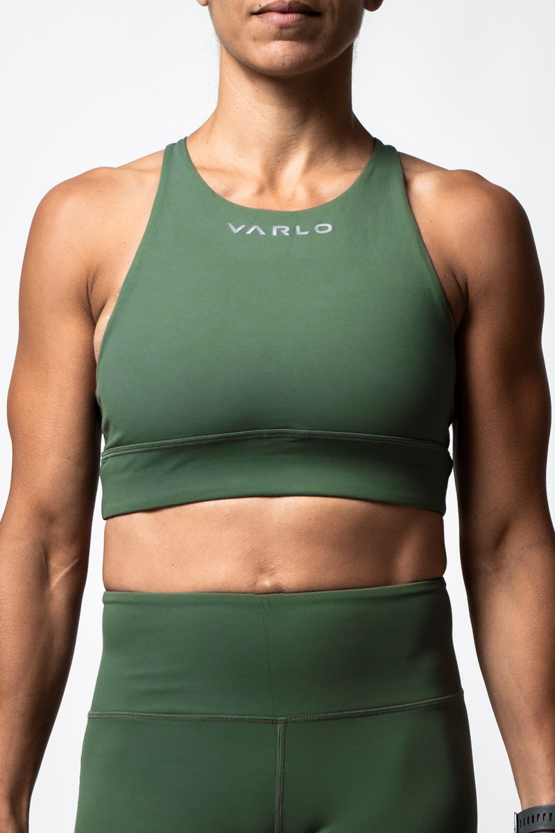 SOHO Women's High Neck Technical Sports Bra (Sage) – Varlo Sports