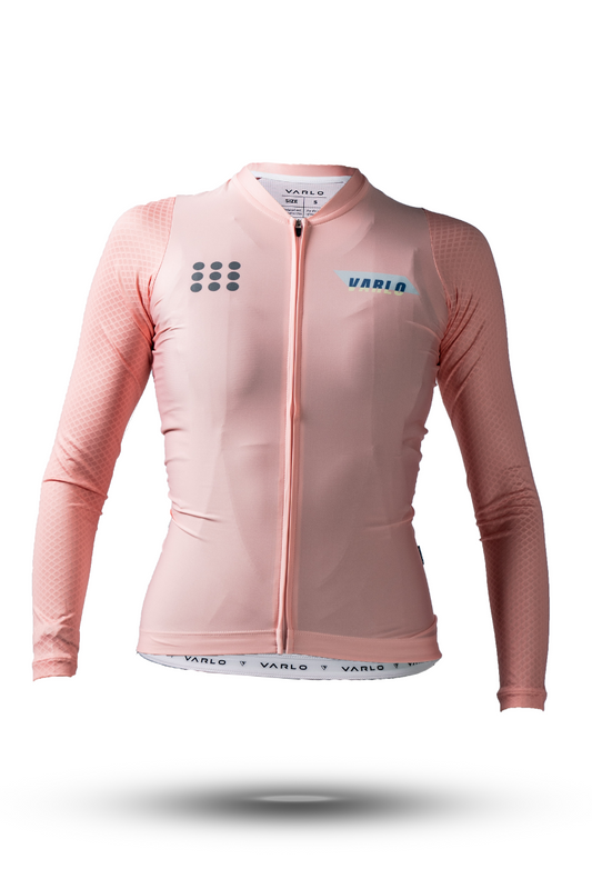 Women's Core LS Core  Stratus Cycling Jersey (Blush)