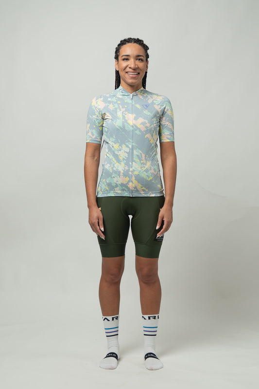 Women's Gravel Series Sandstone Cycling Jersey (Pearl)