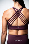 SOHO Women's Cross Line Technical Sports Bra (Plum)