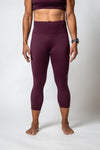 SOHO Women's 3/4 Technical Tight (Plum)