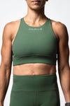 SOHO Women's High Neck Technical Sports Bra (Sage)